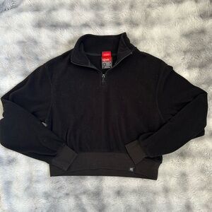 Fresh Men's Black Zip-Up Sweater